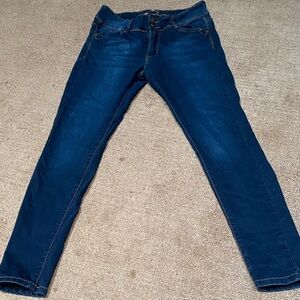 Hailey Size 13 Indigo Blue Skinny Jeans with Stretch Denim Casual